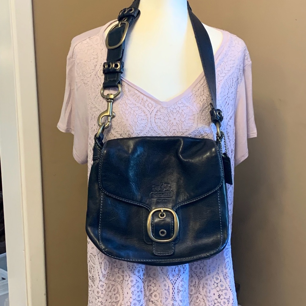 Classic Coach Dark Brown Shoulder Bag